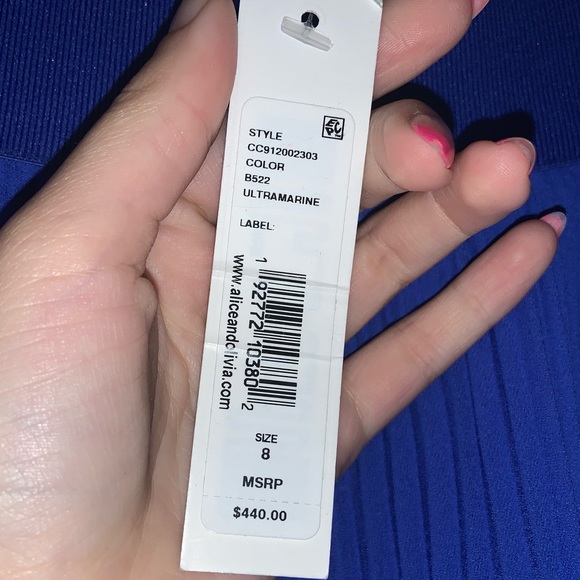 Alice & Olivia ‼️CYBER MONDAY SALE‼️ pleated midi ultramarine skirt -NWT - Picture 12 of 17